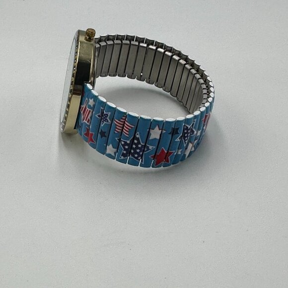 Willabee & Ward Season Watch July Month Red Blue Stars Patriotic Stretch Band - Picture 9 of 14